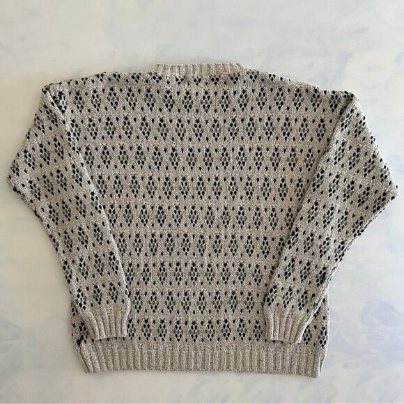 Roundtree & Yorke Vintage Grey Knit Crewneck Sweater - Picture 2 of 7